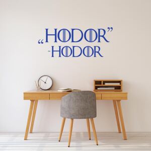 GLIX Game of Thrones Hodor - samolepka na stenu Modrá 90x35 cm