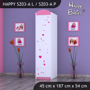 Skriňa Happy Pink SZ03-A