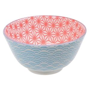 Modro-červená porcelánová miska Tokyo Design Studio Star, ⌀ 12 cm