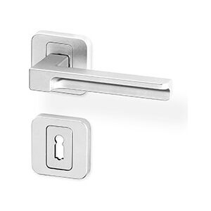 Dverové kovanie ACT Linos R HR (matný nikel) - WC kľučka-kľučka s WC sadou/Matný nikel