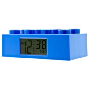 Modré hodiny s budíkom LEGO® Brick