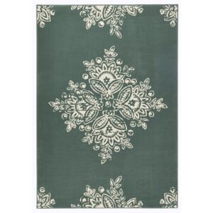 Zeleno-biely koberec Hanse Home Gloria Blossom, 80 x 150 cm