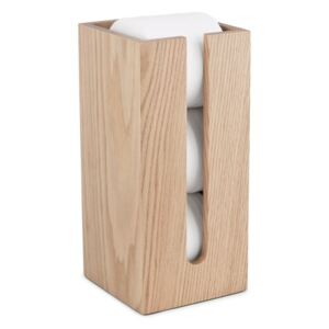 Zásobník na toaletný papier z dubového dreva Wireworks Mezza