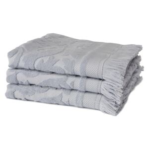 Sada 3 modrých uterákov z organickej bavlny Seahorse, 60 × 110 cm