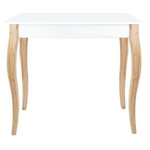 Biely odkladací konzolový stolík Dressing Table, 85 × 74 cm