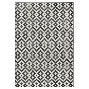 Čierno-biely koberec Zala Living Duo, 70 × 140 cm