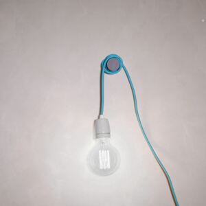 Modrý textilný kábel s objímkou Filament Style Cable
