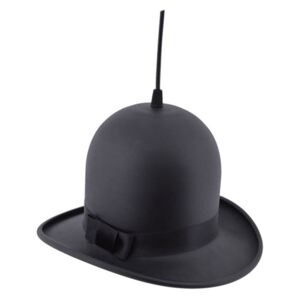 Čierne stropné svietidlo Woman Hat