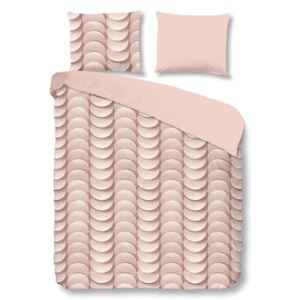 Ružové obliečky na jednolôžko z bavlny Good Morning Emerged, 140 × 200 cm