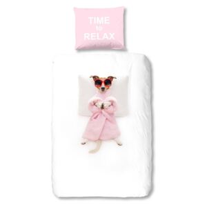 Detské posteľné obliečky z čistej bavlny Good Morning Relax, 140 × 200 cm