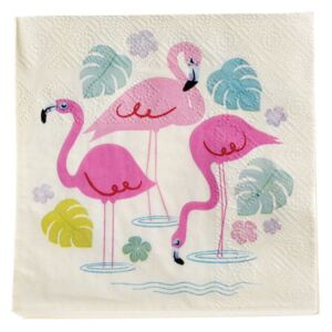 Sada 20 obrúskov Rex London Flamingo Bay