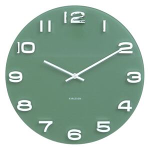 Zelené hodiny Karlsson Vintage, Ø 35 cm