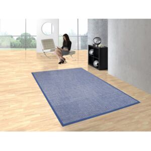Modrý koberec Bios Liso, 60 × 110 cm