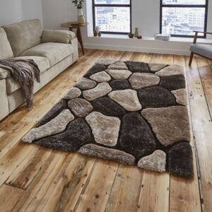 Béžovo-hnedý ručne viazaný koberec Think Rugs Noble House, 120 × 170 cm