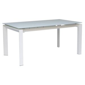 Biely rozkladací jedálenský stôl sømcasa Selena, 160 × 90 cm