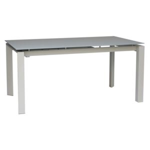 Sivý rozkladací jedálenský stôl sømcasa Marla, 140 × 90 cm