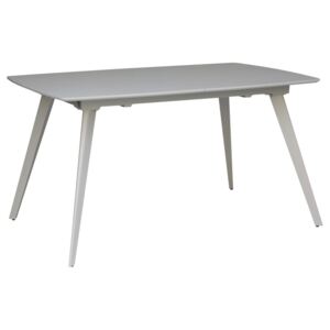 Sivý rozkladací jedálenský stôl sømcasa Tessa, 140 × 90 cm