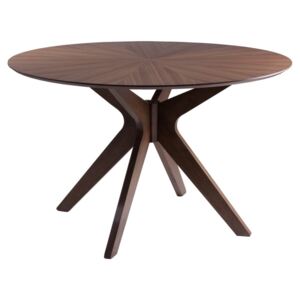 Jedálenský stôl v dekore orechového dreva sømcasa Carmel, ⌀ 120 cm