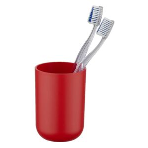 Červený pohárik na zubné kefky Wenko Brasil Red
