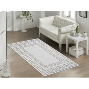 Béžový odolný bavlnený koberec Vitaus Versace Bej, 100 × 200 cm
