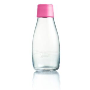 Svetloružová sklenená fľaša ReTap s doživotnou zárukou, 300 ml