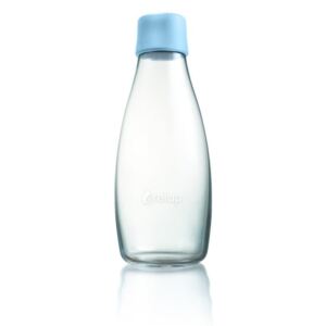 Pastelovomodrá sklenená fľaša ReTap s doživotnou zárukou, 500 ml
