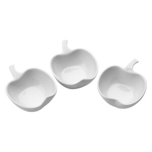 Sada 3 porcelánových servírovacích misiek Premier Housewares Apple Shape