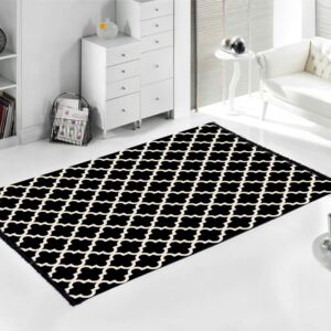 Čierny koberec Homedebleu Madalyon, 120 × 180 cm