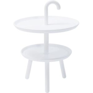 Biely odkladací stolík Kare Design Jacky, ⌀ 42 cm