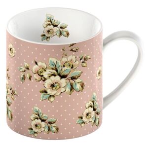 Ružový porcelánový hrnček Creative Tops Cottage Flower, 330 ml