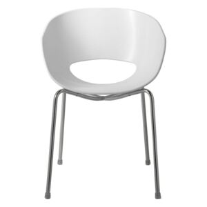 Biela stolička Kare Design Eggshell