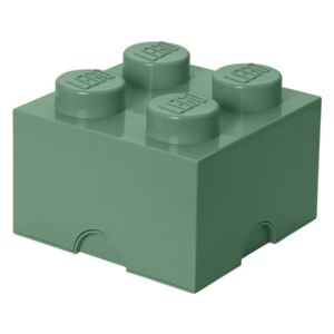 Zelený úložný box štvorec LEGO®