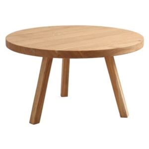 Konferenčný stolík z dubového masívu Custom Form Treben, priemer 80 cm