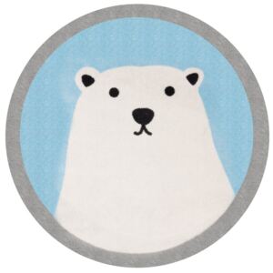 Detský koberec Zala Living Lední Polar Bear, ⌀ 100 cm