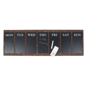 Nástenná tabuľa s týždenným plánovačom PT LIVING Cork, 78 × 25 cm