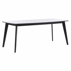 Čierno-biely jedálenský stôl Folke Griffin, dĺžka 190 cm