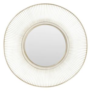 Zrkadlo s rámom v striebornej farbe Kare Design Storm Silver, ⌀ 93 cm