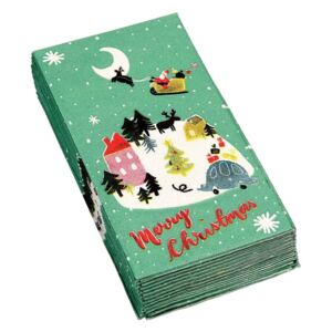 Sada 12 vianočných vreckoviek Rex London Christmas Wonderland