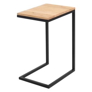 Odkladací stolík s čiernou konštrukciou Custom Form Lupe