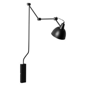 Čierna nástenná lampa Custom Form Coben