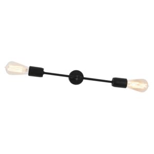 Čierna nástenná lampa na 2 žiarovky Custom Form Twigo, šírka 43 cm
