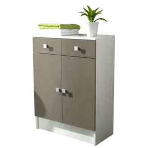 Sivo-hnedá kúpeľňová skrinka TemaHome Combi, šírka 60 cm