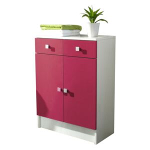 Ružová kúpeľňová skrinka TemaHome Combi, šírka 60 cm