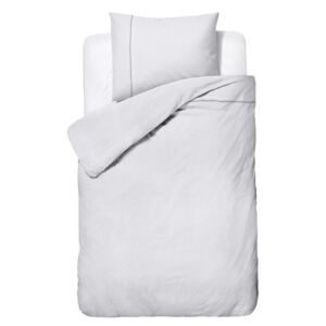 Biele obliečky z mikroperkálu na jednolôžko Sleeptime Monte Carlo, 140 × 200 cm