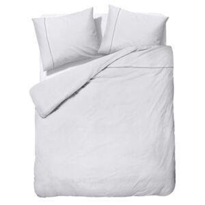 Biele obliečky z mikroperkálu na dvojlôžko Sleeptime Monte Carlo, 200 × 220 cm