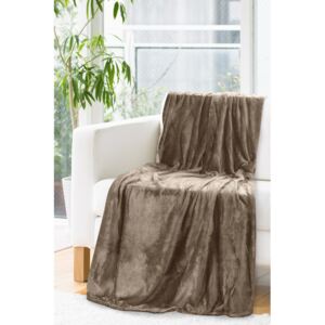 Jemná hnedá deka INGA 150x200 cm