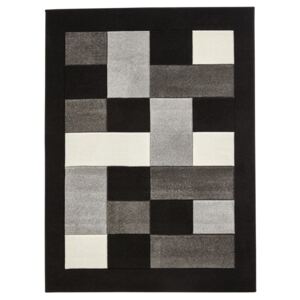 Sivo-čierny koberec Think Rugs Matrix, 80 × 150 cm