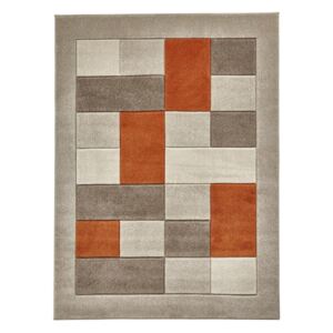Béžovo-oranžový koberec Think Rugs Matrix, 60 × 120 cm