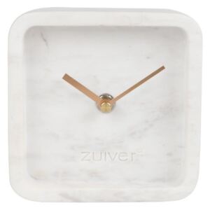 Biele nástenné mramorové hodiny Zuiver Luxury Time