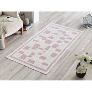 Koberec Pink Tiles, 80 x 200 cm